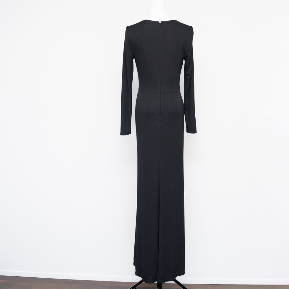 Lauren Ralph Lauren -  Nadira Twist-Front Jersey‎ Stretchy Gown - Picture 7 of 13